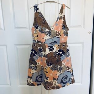 ZARA Floral Jacquard Mini Dress